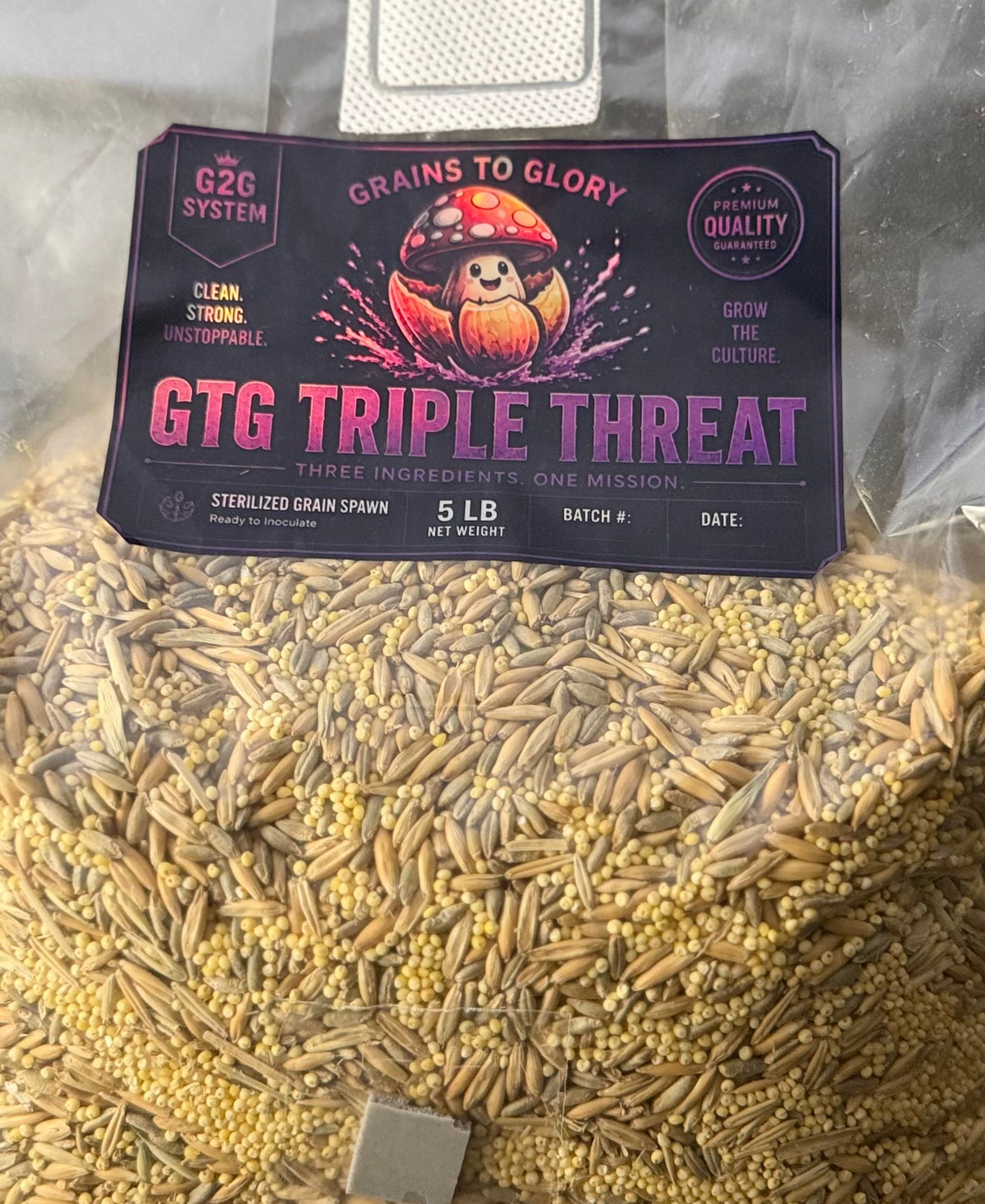 GTG Triple Threat — Sterilized Oats, Millet & Rye