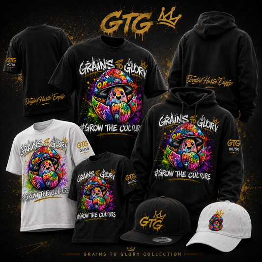 Grains to Glory: Grow the Culture Graffiti Tee — Limited 00/50 Edition