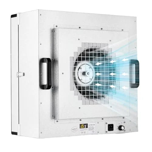 Customized H14 HEPA Filter Laminar Flow Hood Mycology Clean Room Laboratory ISO Class 5 Cleanliness 22.6x22.6" Flow Air Filter