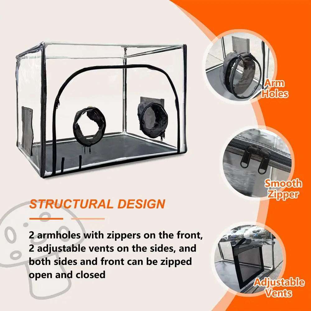 Still Air Box For Mushroom Planting Bag Mushroom Tent Propagation Stations Mushroom Grow Bags Horticulture Supplies