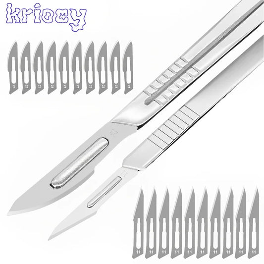 Carbon Steel Surgical Scalpel Blades+Handle Scalpel DIY Cutting Tool PCB Repair Animal Surgical Knife Dropshiping Surgical Knife