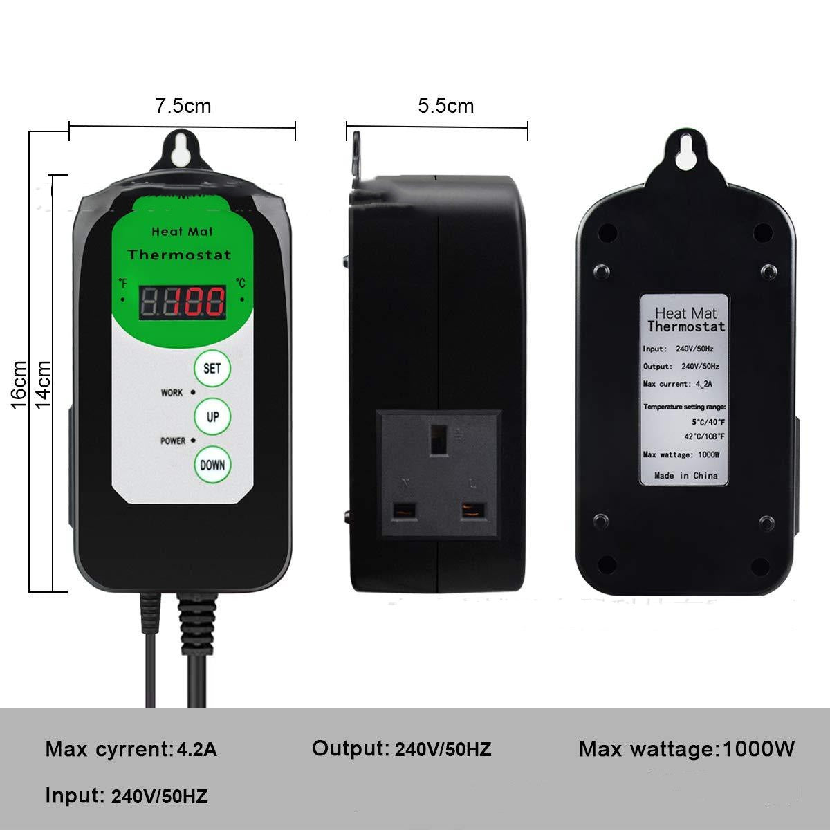 Simple household digital display temperature and humidity control